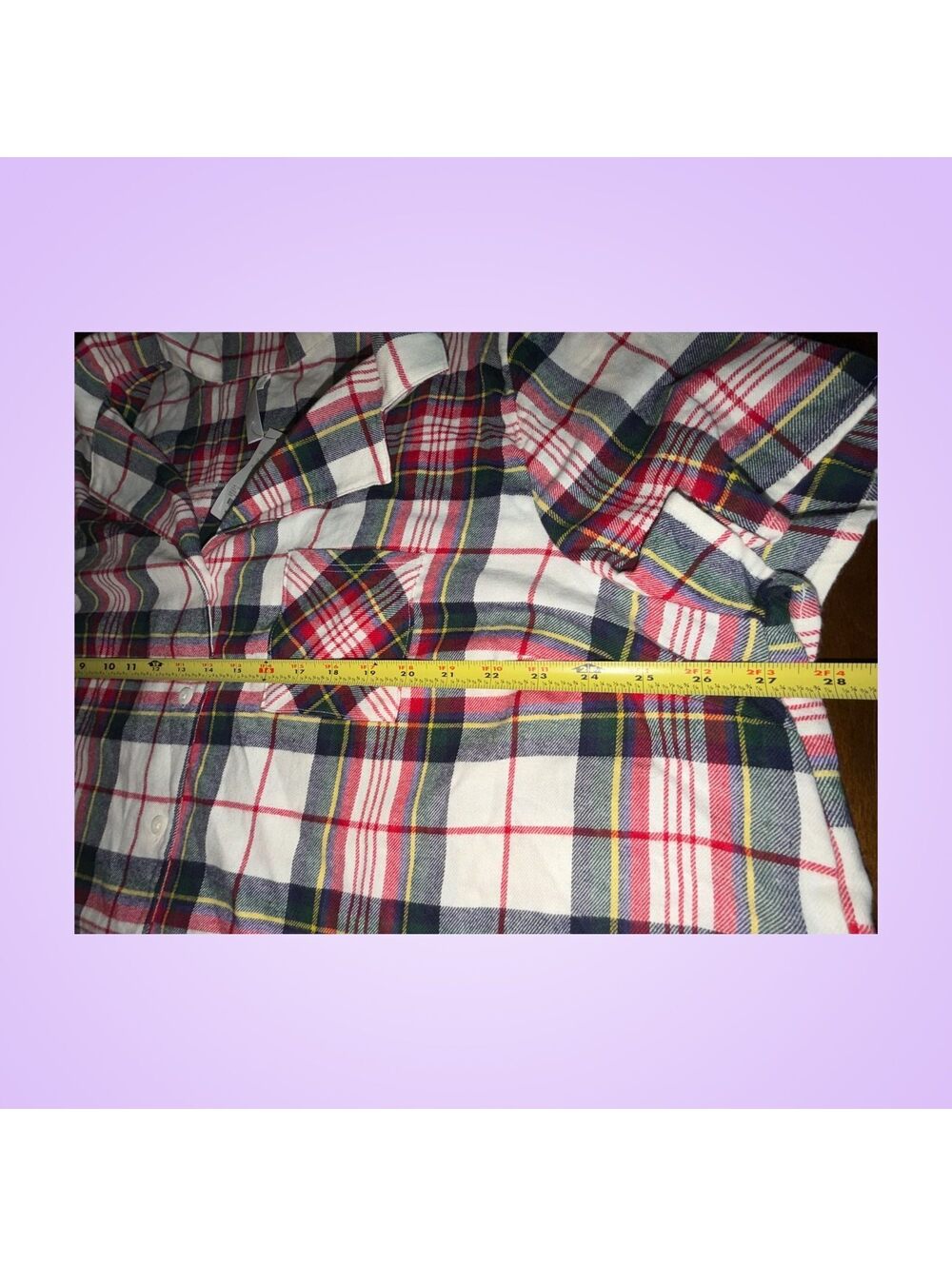 Women’s New Plus Size 22/24 Cacique Plaid Two-Piece Pajama Set - Picture 5 of 6